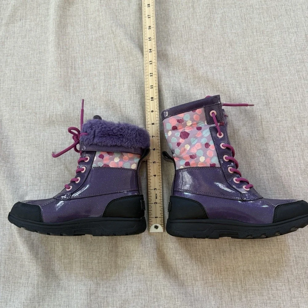UGG Butte II Waterproof Snow Boots Kids Size 2 Shearling Lined Warm Winter